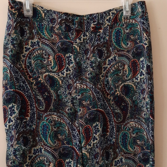 Zara Paisley Print Flared Pants - Picture 5 of 16
